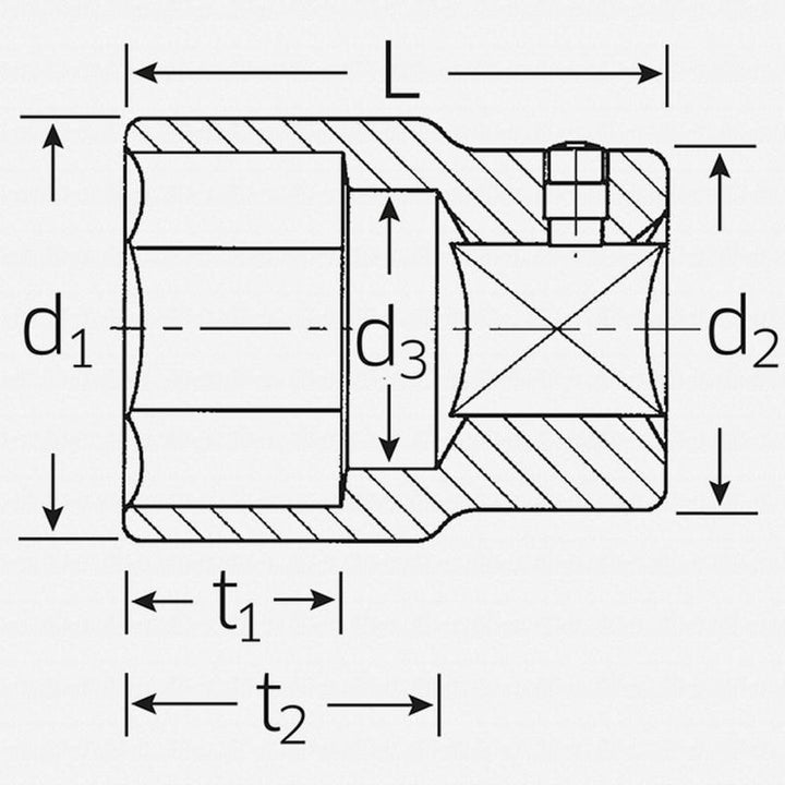 Stahlwille 05010060 60mm x 3/4" Hex Socket