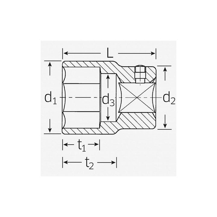 Stahlwille 05010032 32mm x 3/4" Hex Socket