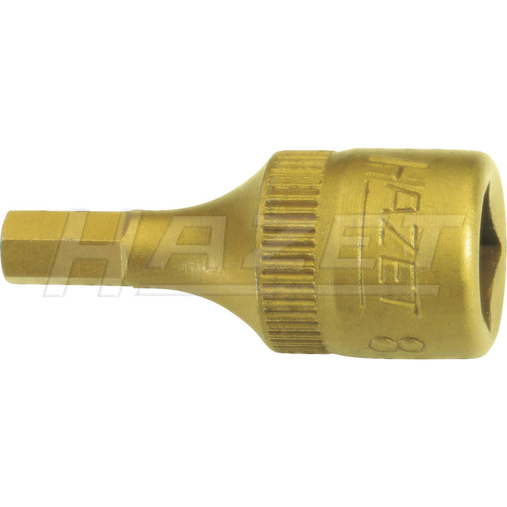 Hazet 8501-6 Hex TiN Screwdriver Socket, 6 mm, 1/4"