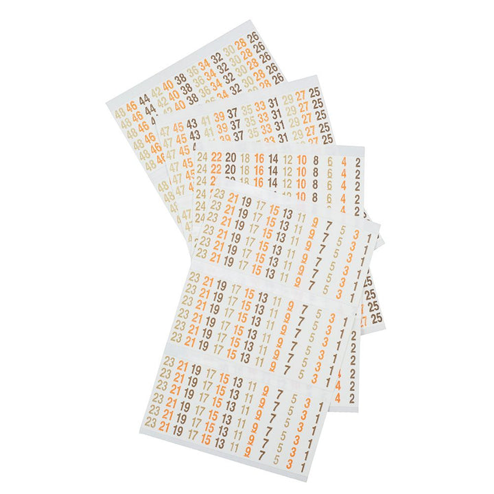 Klein Tools 56252 Wire Marker Book, 277/480V 3 Phase 1-48