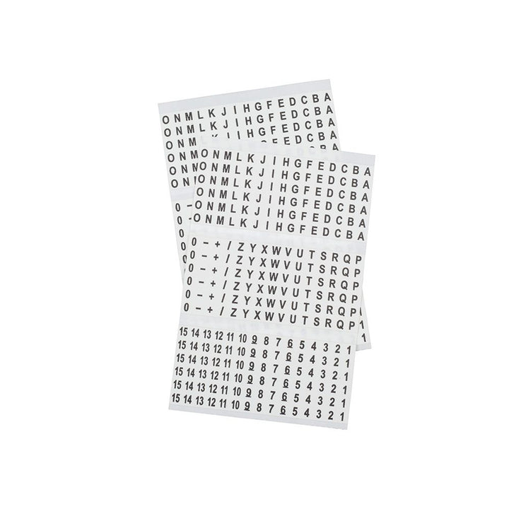 Klein Tools 56253 Wire Marker Book, Black Letters, Numbers, and Symbols