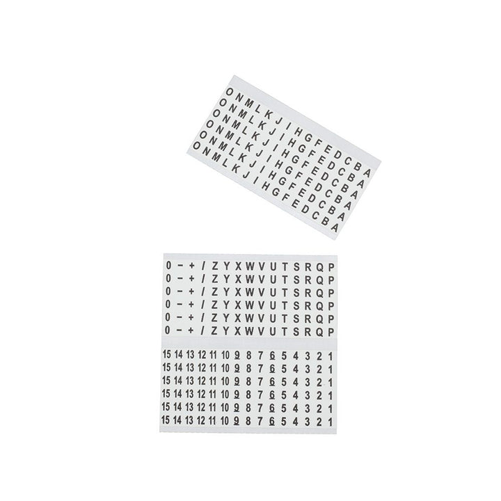 Klein Tools 56253 Wire Marker Book, Black Letters, Numbers, and Symbols