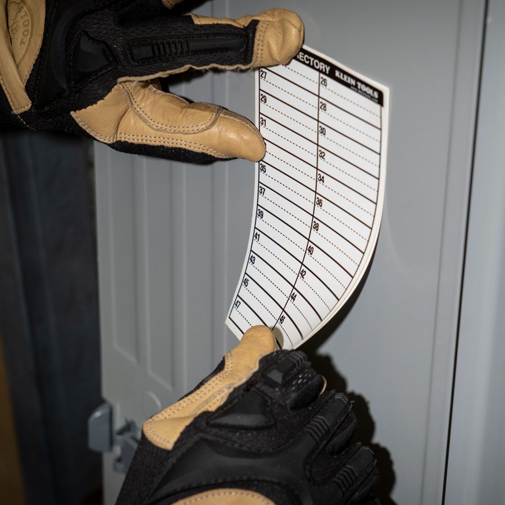 Klein Tools 56255 Wire Markers, Household Electric Panel w/Directory