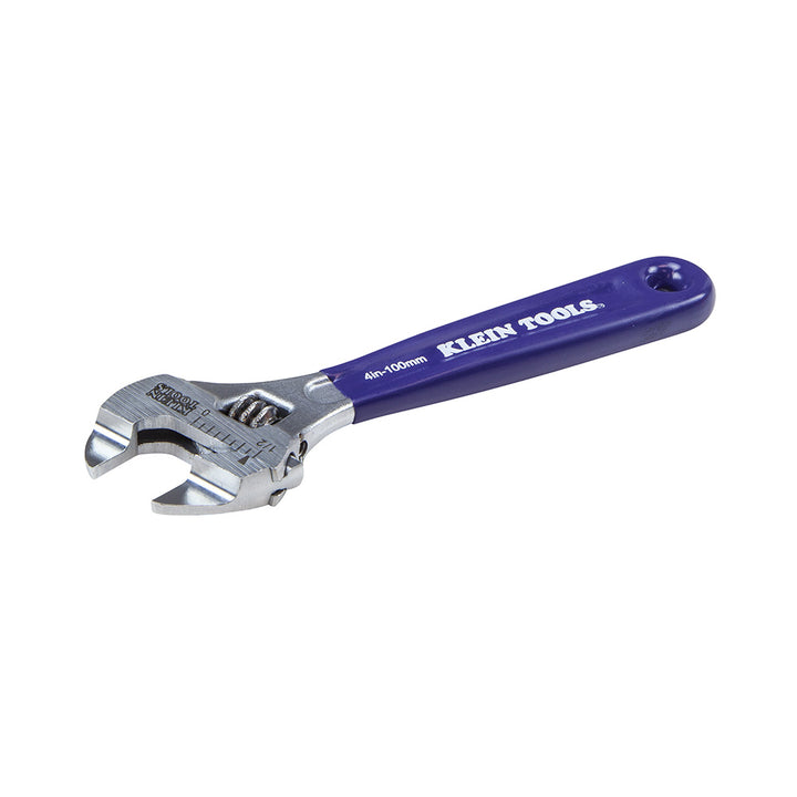 Klein Tools D86932 Slim-Jaw Adjustable Wrench, 4"