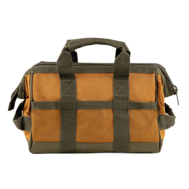 Bucket Boss 60012 Gatemouth 12 Tool Bag, Green, Brown 16 Pockets