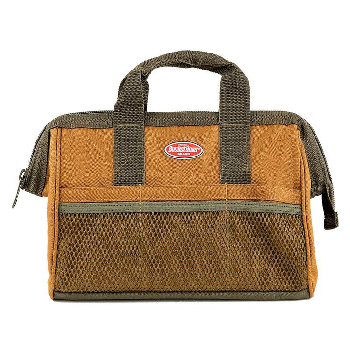 Bucket Boss 60013 Gatemouth 13 Tool Bag, Brown 7 Pockets