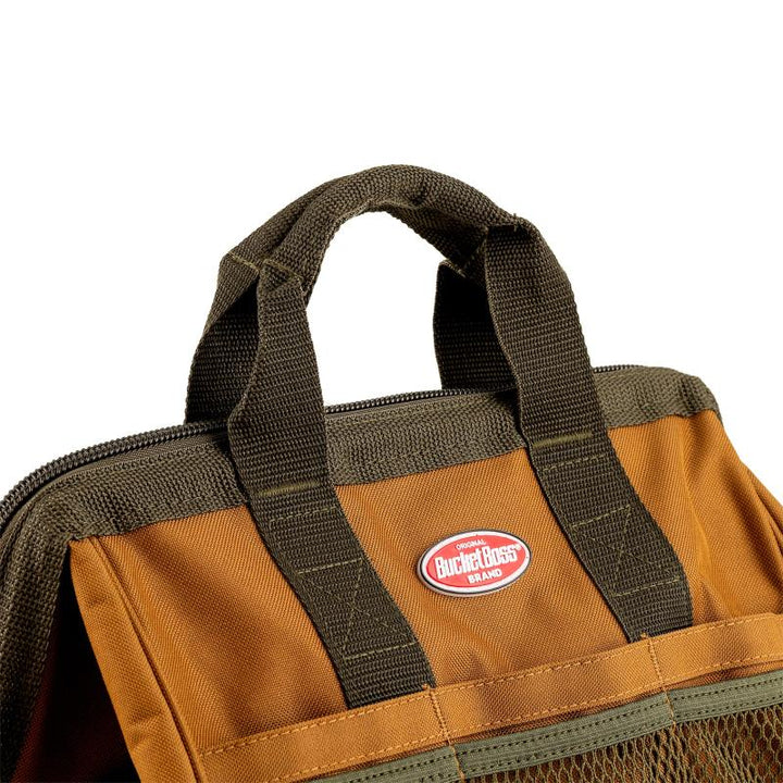 Bucket Boss 60013 Gatemouth 13 Tool Bag, Brown 7 Pockets