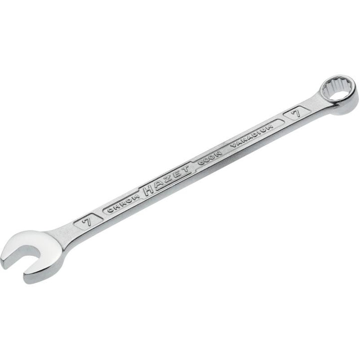 Hazet 600N-7 Combination Wrench, 12-Point, 7mm