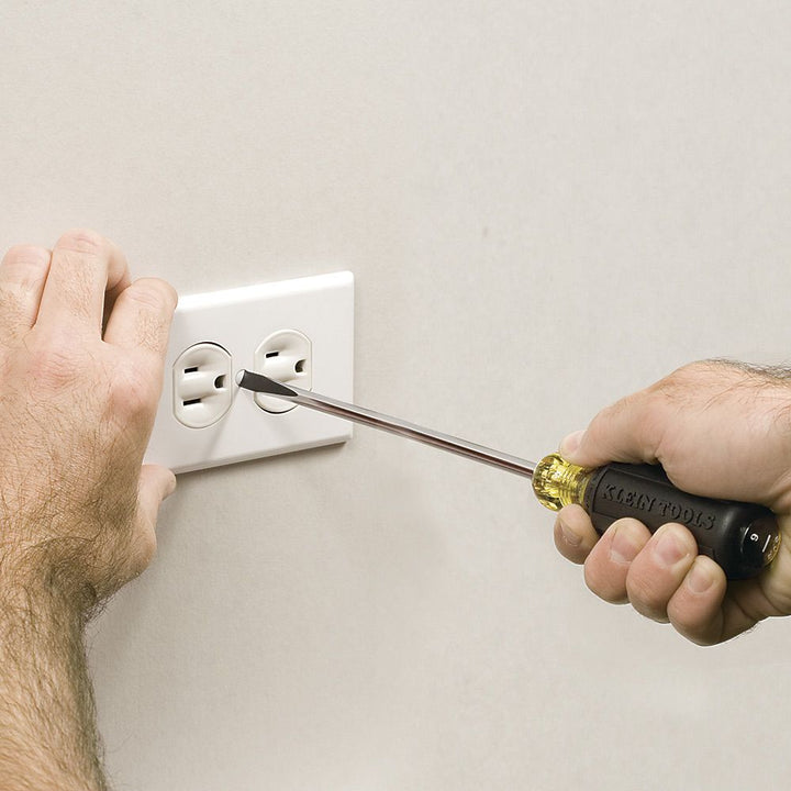 Klein Tools 85445 Screwdriver Set, Slotted, Phillips and Square Tip Drivers, Non-Slip Cushion Grip, 5-Piece s