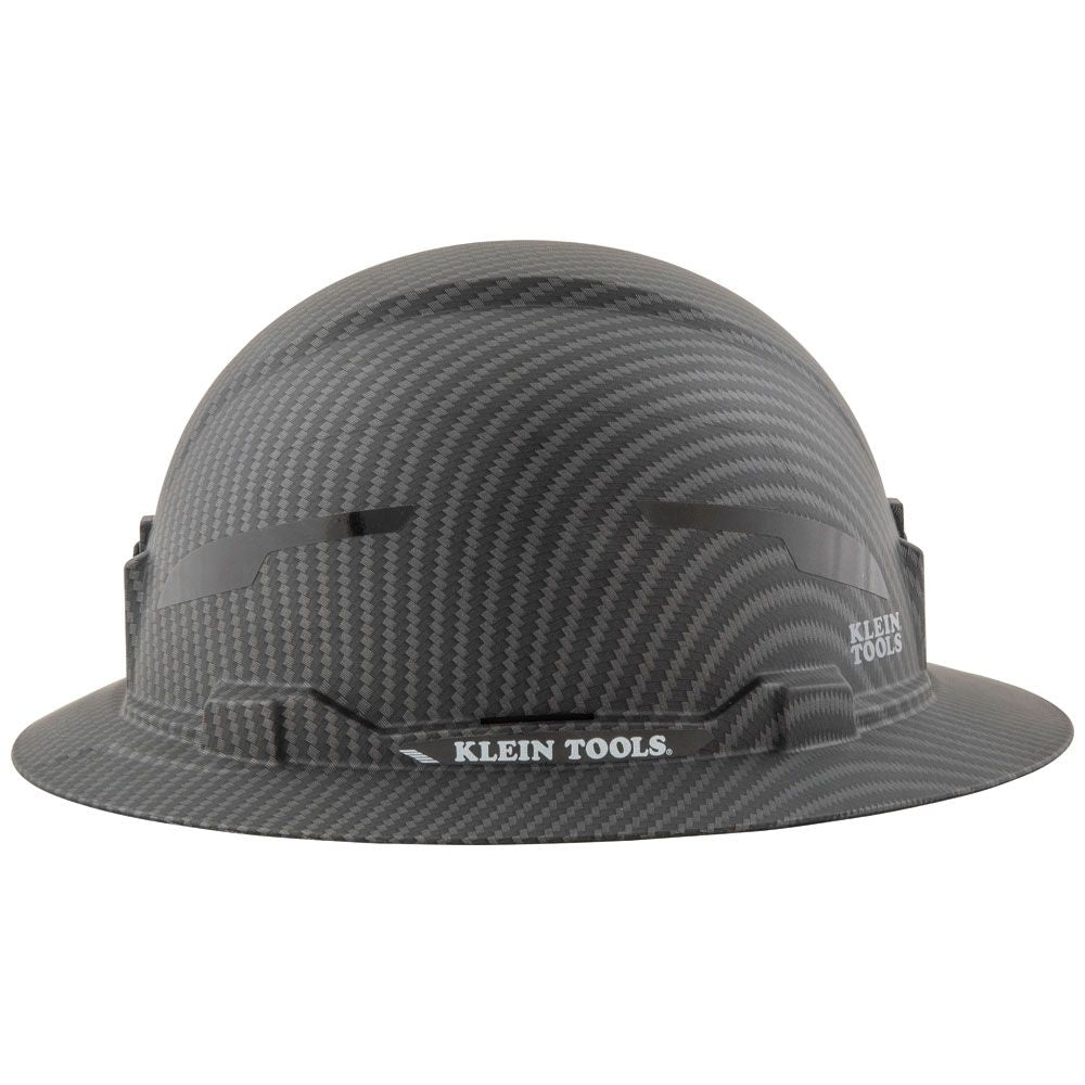Klein Tools 60345 Hard Hat, Premium KARBN, Non-Vented Full Brim, Class E