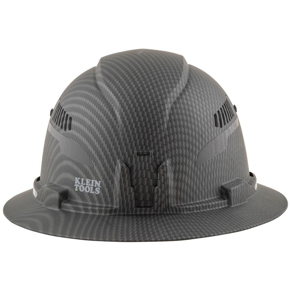 Klein Tools 60347 Hard Hat, Premium KARBN™, Vented Full Brim, Class C with Headlamp