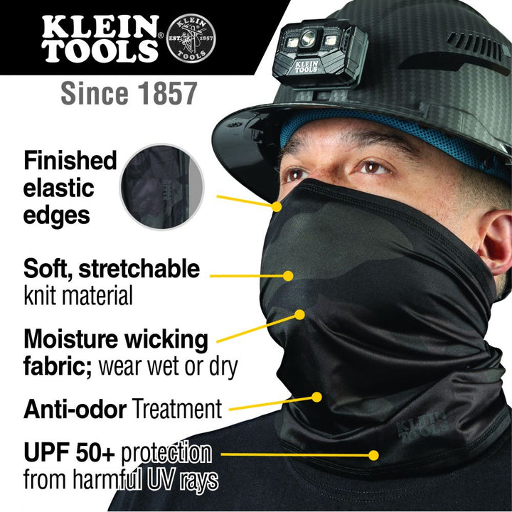 Klein 60493 Neck and Face Cooling Band, Camouflage