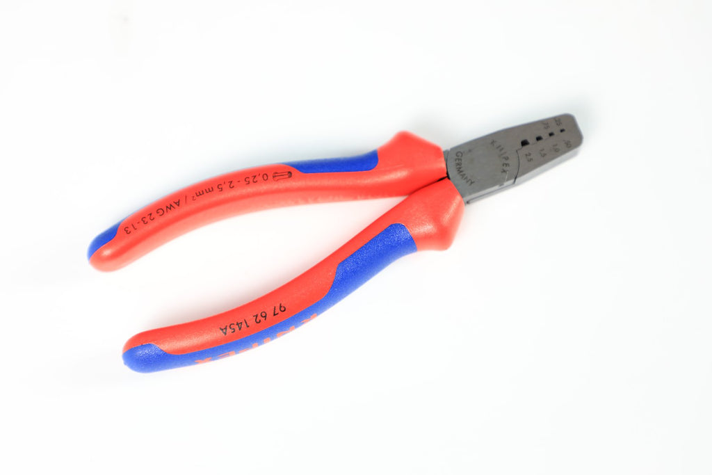 Knipex Trapezoidal Crimping Pliers for end sleeves (ferrules) - Plastic Grip