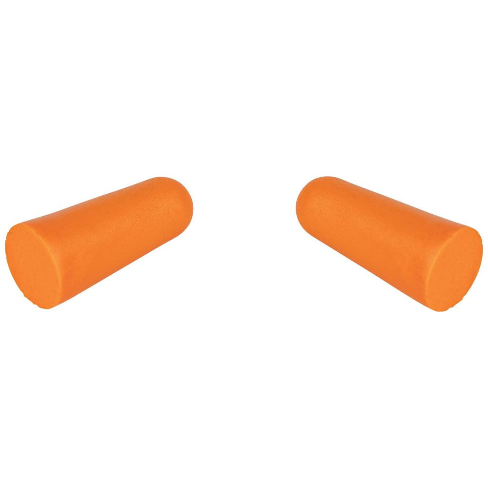 Klein Tools 6054050 Foam Earplugs, 33dB Noise Reduction Rating, Disposable Soft Foam Design, Latex Free, Dispensing Box, Orange, 50-Pair