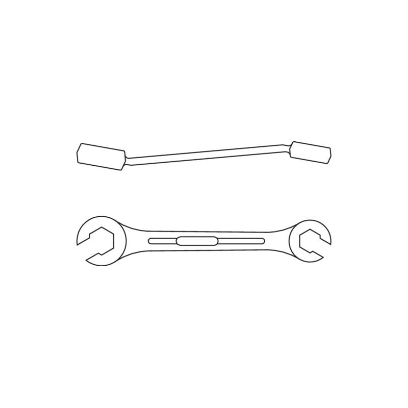Gedore 6058750 Hex 400 Flare Nut Spanner Open UD 24x27 mm