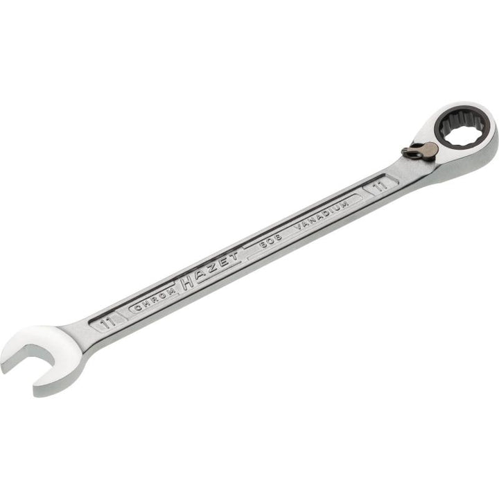 Hazet 606-11 Ratcheting Combination Wrench, 12-Point, 11mm