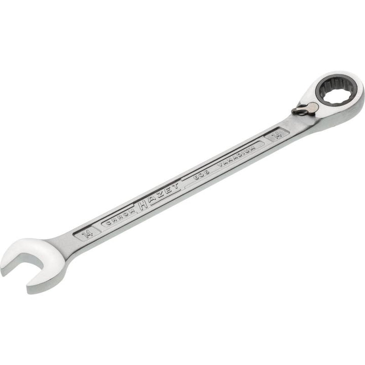 Hazet 606-14 Ratcheting Combination Wrench, 12-Point, 14mm