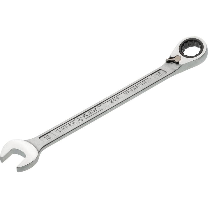 Hazet 606-16 Ratcheting Combination Wrench, 12-Point, 16mm