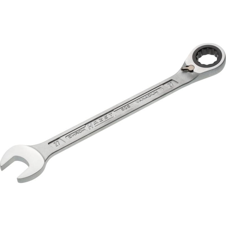 Hazet 606-27 Ratcheting Combination Wrench, 12-Point, 27mm