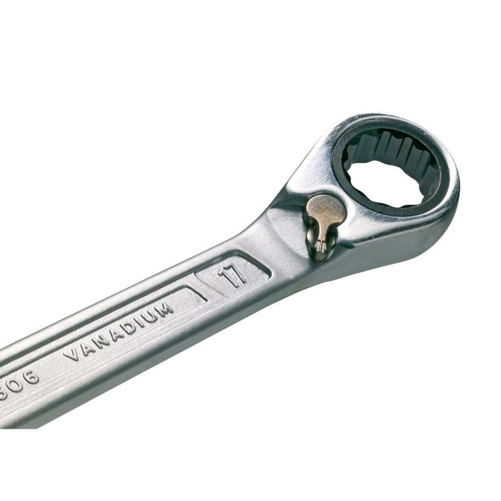 Hazet 606-19 Ratcheting Combination Wrench, 12-Point, 19mm