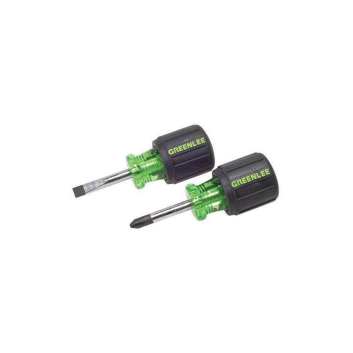Greenlee 0153-04C Stubby Screwdriver Set - 2 pieces - 1.5 in