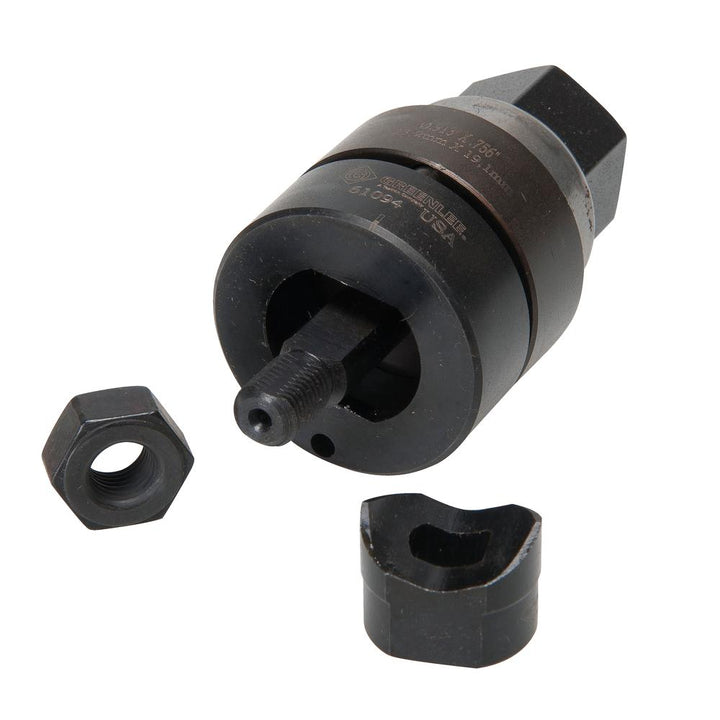 Greenlee 61092 Double D Punch Unit, 0.913" x 0.756"
