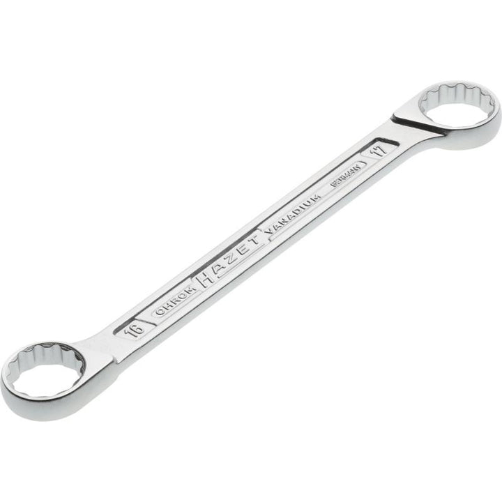Hazet 610N-16X17 Double Box-End Wrench, 12-Point, 16x17mm