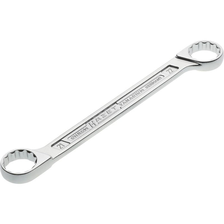 Hazet 610N-21X22 Double Box-End Wrench, 12-Point, 21x22mm