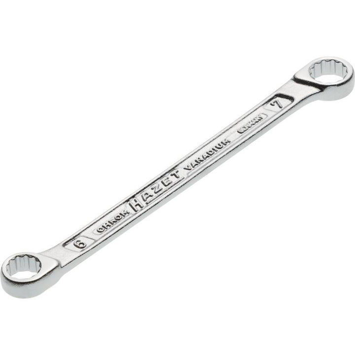Hazet 610N-6X7 Double Box-End Wrench, 12-Point, 6x7mm