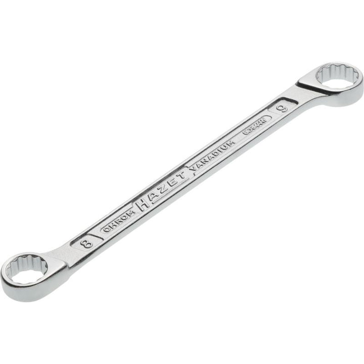 Hazet 610N-8X9 Double Box-End Wrench, 12-Point, 8x9mm
