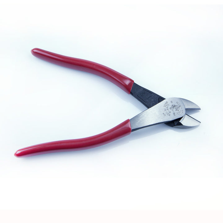 Klein Tools D248-8 High Leverage Pliers, Diagonal Cutters, Angled Head, Standard Cut, 8-Inch Short Jaw Pliers