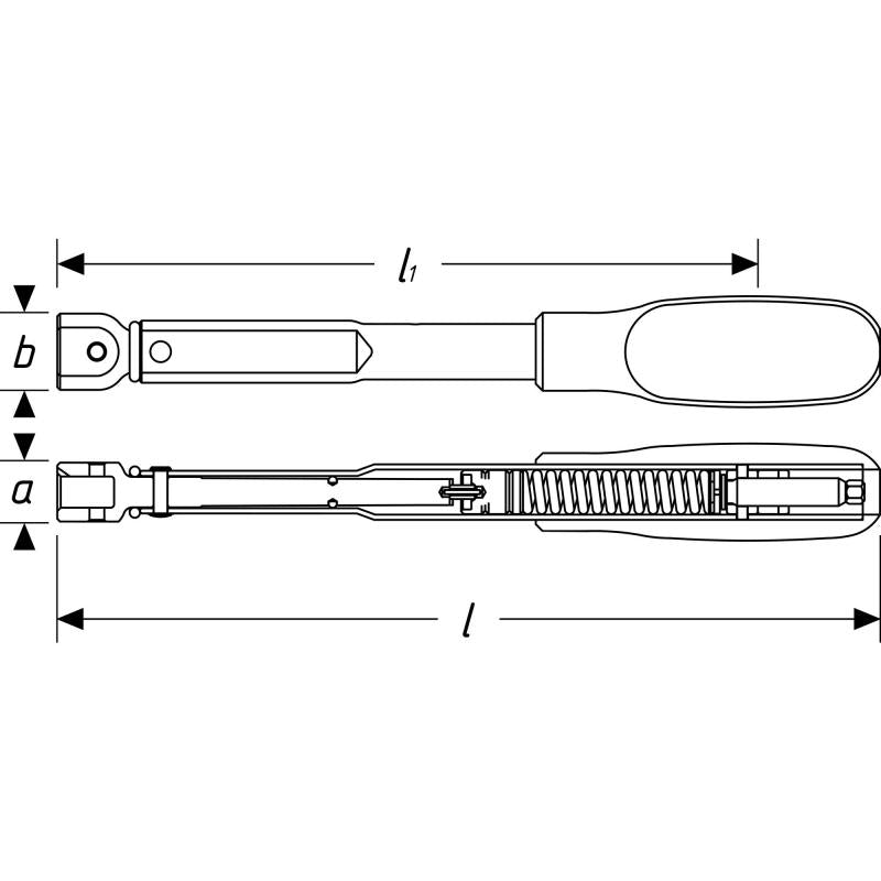 Hazet 6392-200V Torque Wrench, 50–200 Nm, 14x18mm Insert Square