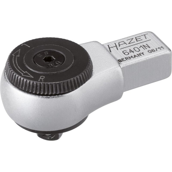 Hazet 6401N Insert Reversible Ratchet, 9x12mm Insert Square Drive, 6.3mm (1/4") Square