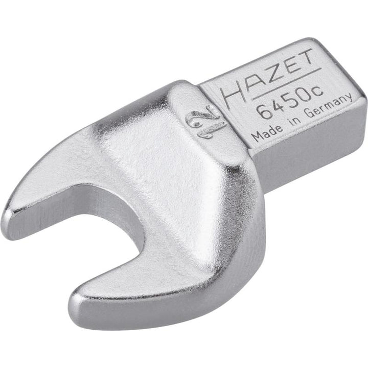 Hazet 6450C-12 Insert Open-End Wrench, 9x12mm Insert Square Drive, 12mm Hex