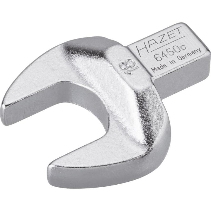 Hazet 6450C-18 Insert Open-End Wrench, 9x12mm Insert Square Drive, 18mm Hex