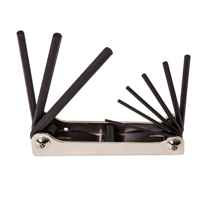 Klein Tools 70591 Folding Hex Key Set, Nine-Key, Inch Sizes