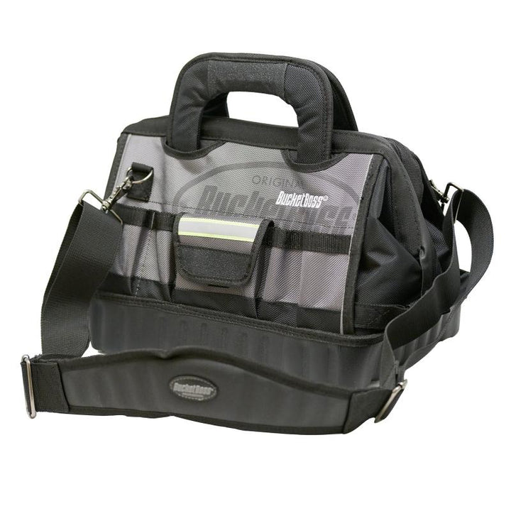 Bucket Boss 65114-HV 14" HV Pro Tool Bag, Grey, Black 14 Pockets