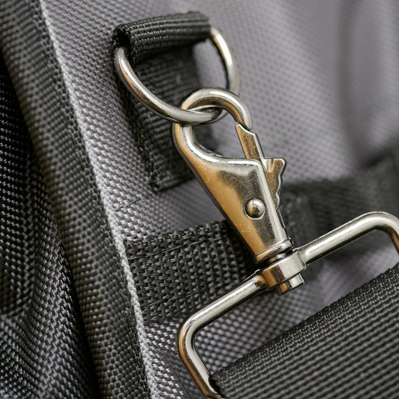 Bucket Boss 65114-HV 14" HV Pro Tool Bag, Grey, Black 14 Pockets