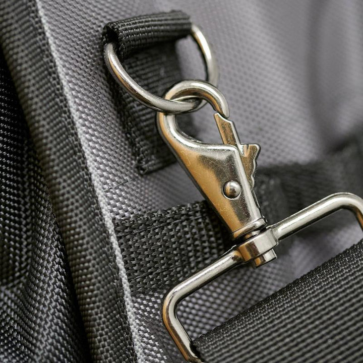 Bucket Boss 65114-HV 14" HV Pro Tool Bag, Grey, Black 14 Pockets