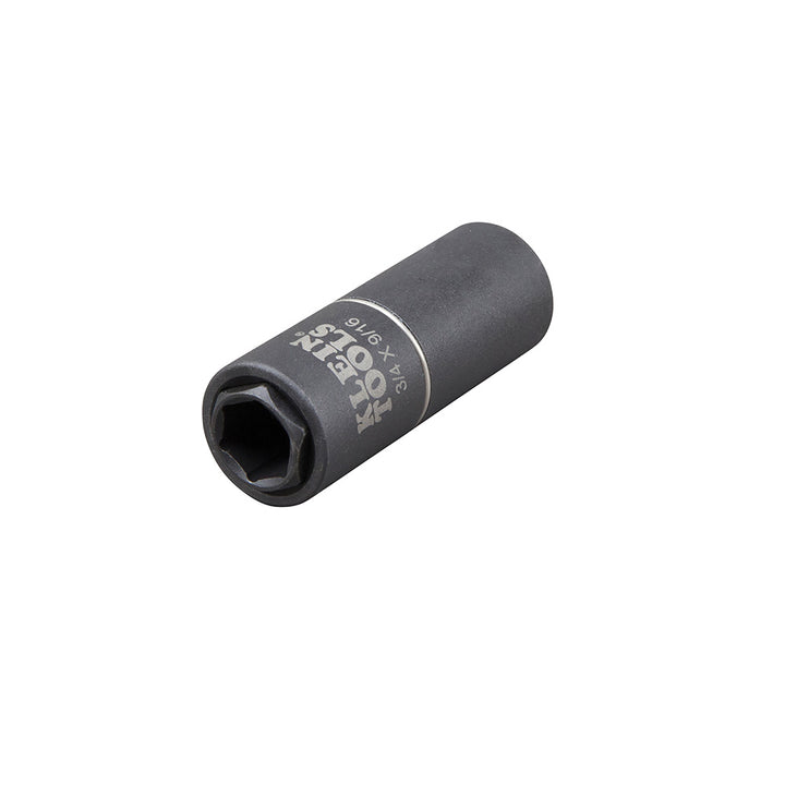 Klein Tools 66004 2-in-1 Impact Socket, 6-Point, 3/4 and 9/16-Inch