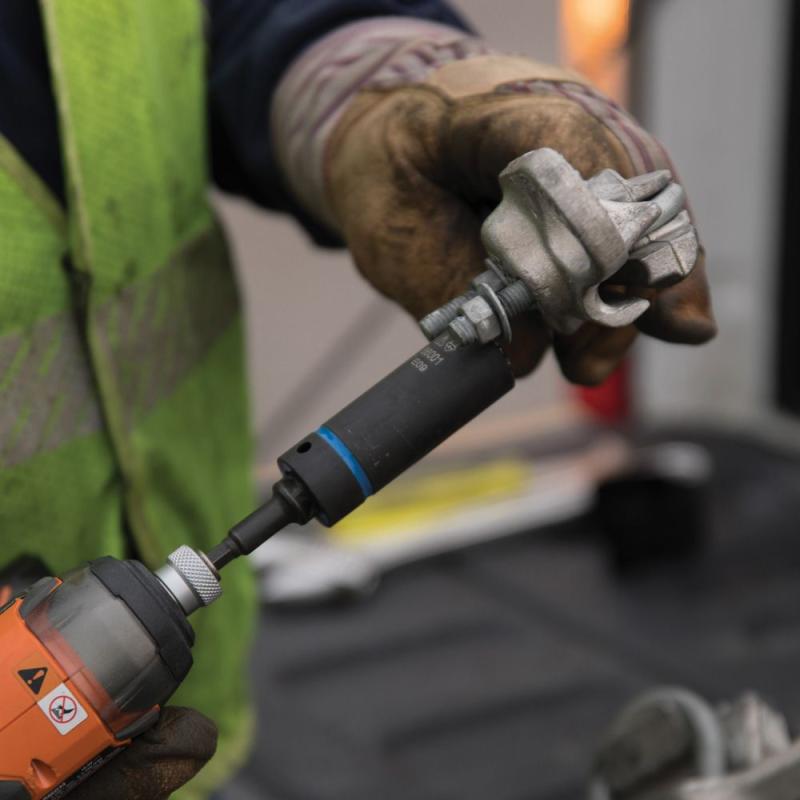 Klein Tools 66052E 2-in-1 Metric Impact Socket, 12-Point, 24 x 19 mm