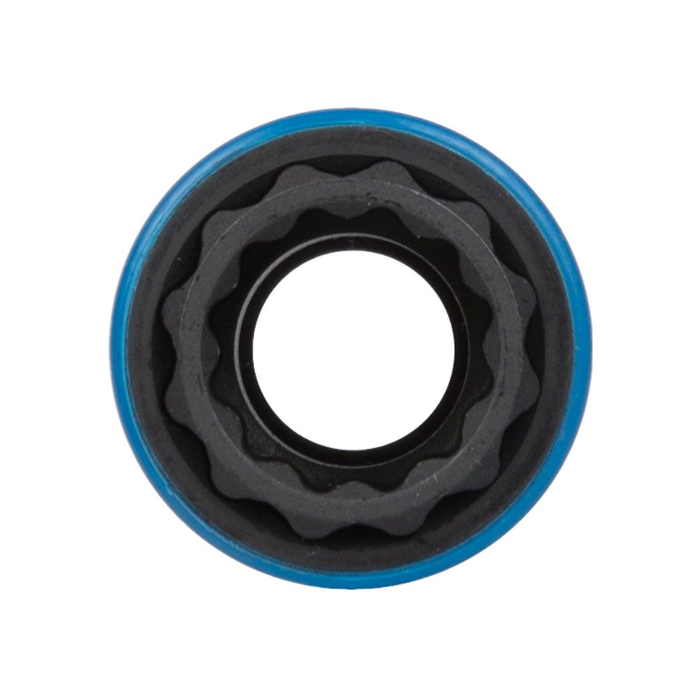 Klein Tools 66030 2-in-1 Coated Impact Socket, 12-Point, 3/4 and 9/16-Inch