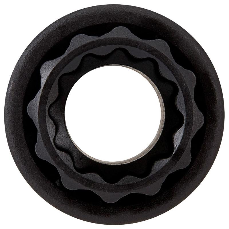 Klein Tools 66052E 2-in-1 Metric Impact Socket, 12-Point, 24 x 19 mm