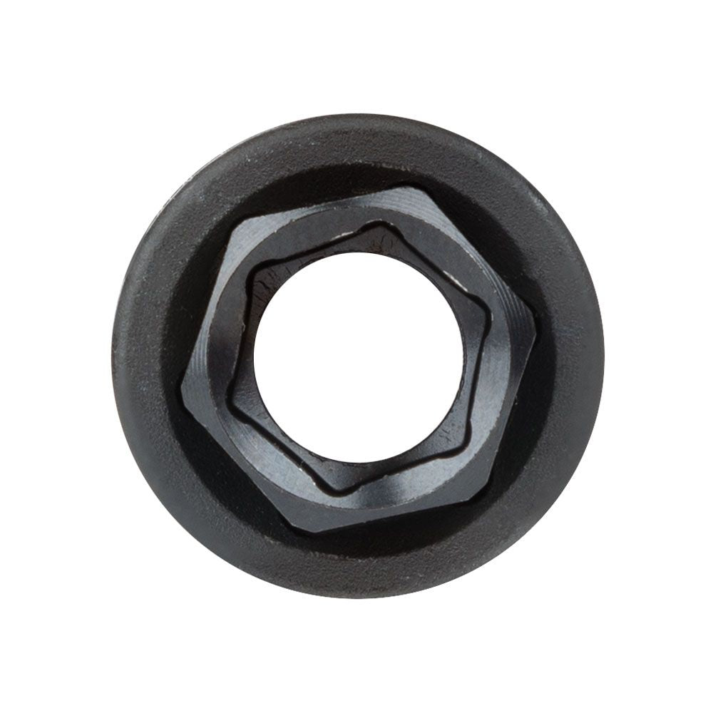 Klein Tools 66061 2-in-1 Deep Impact Socket, 6-Point 1/2-Inch and 3/8-Inch Hex Socket, use with Impact Wrenches BAT20-CW, BAT20-CW