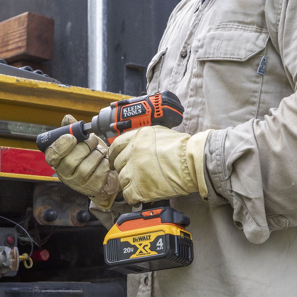 Klein Tools 66062 2-in-1 Deep Impact Socket, 6-Point 5/8-Inch and 7/16-Inch Hex Socket, Use with Impact Wrenches BAT20-CW, BAT20-CW