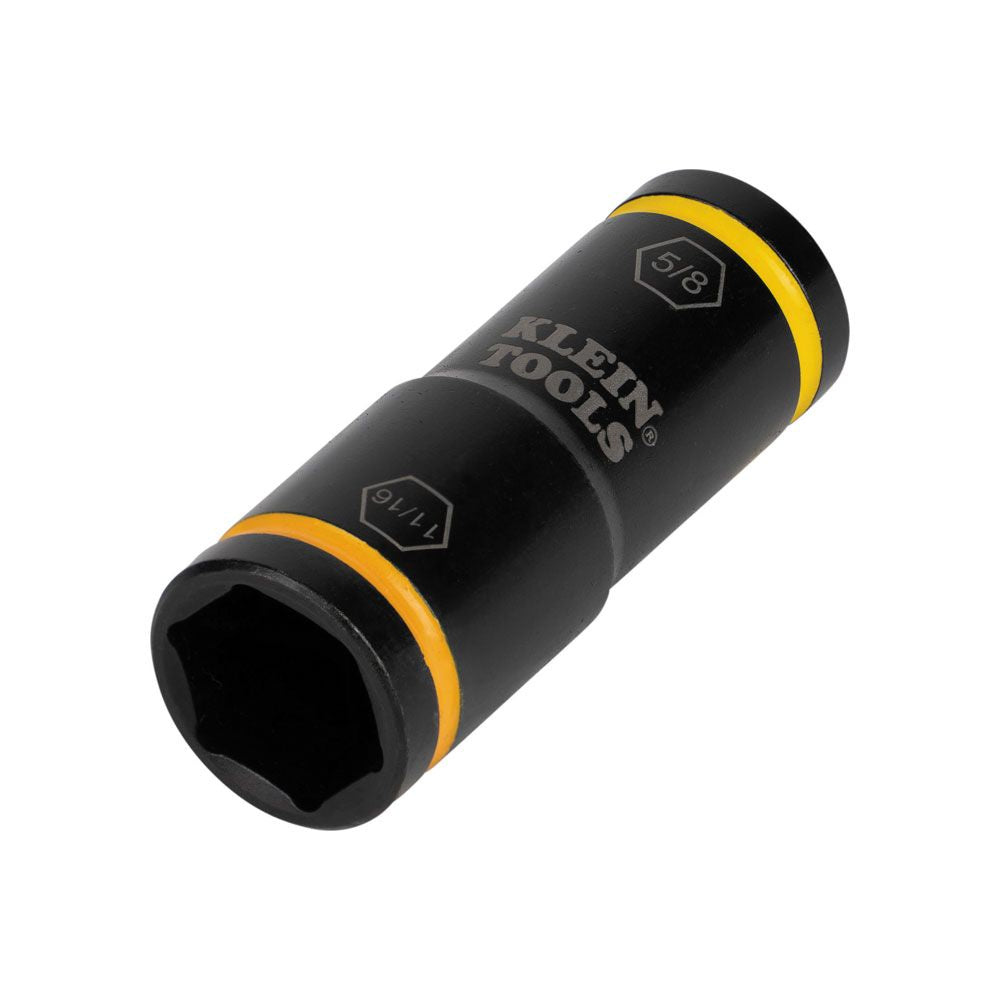Klein Tools 66075 Flip Impact Socket, 11/16 and 5/8-Inch