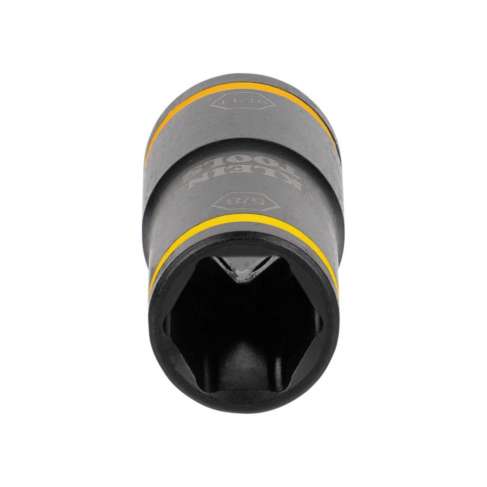 Klein Tools 66075 Flip Impact Socket, 11/16 and 5/8-Inch