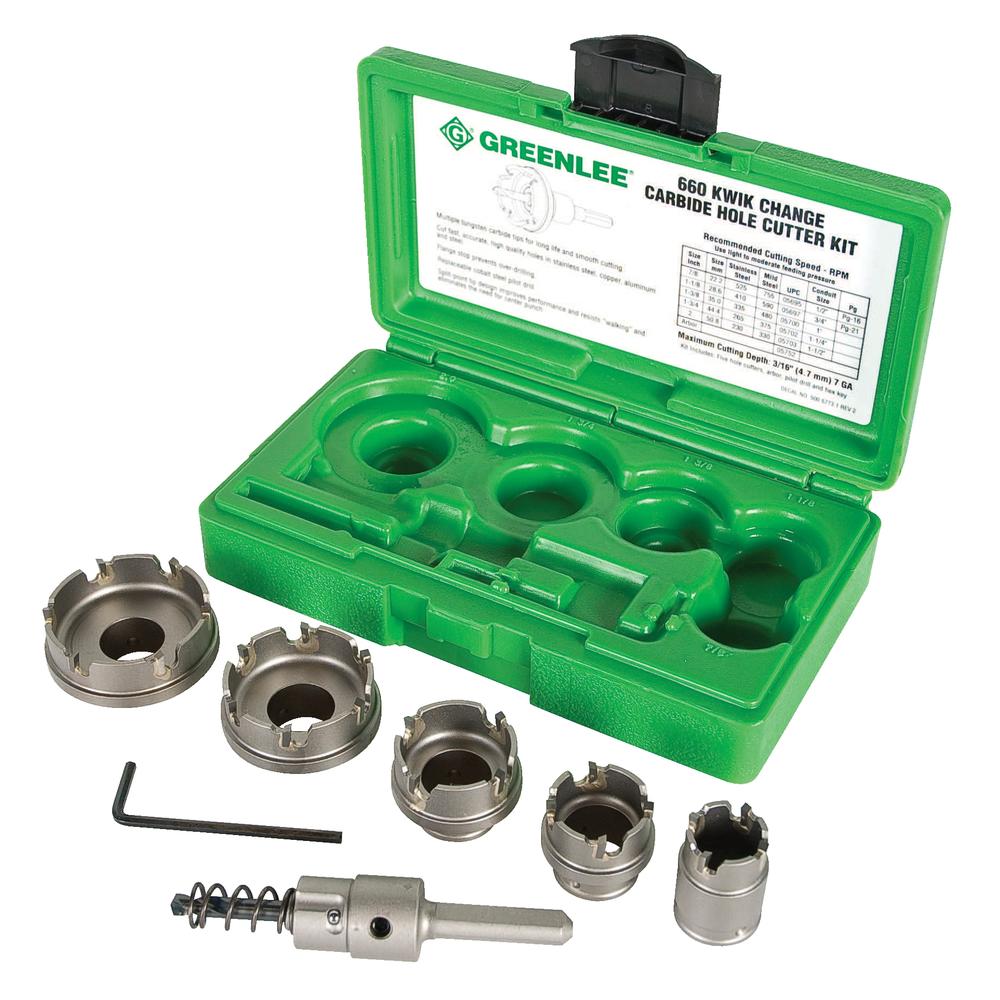 enoi GaLitter ギャリッターセット Greenlee 660 Quick Change Carbide Cutter Set, 5 Piece – Haus of Tools