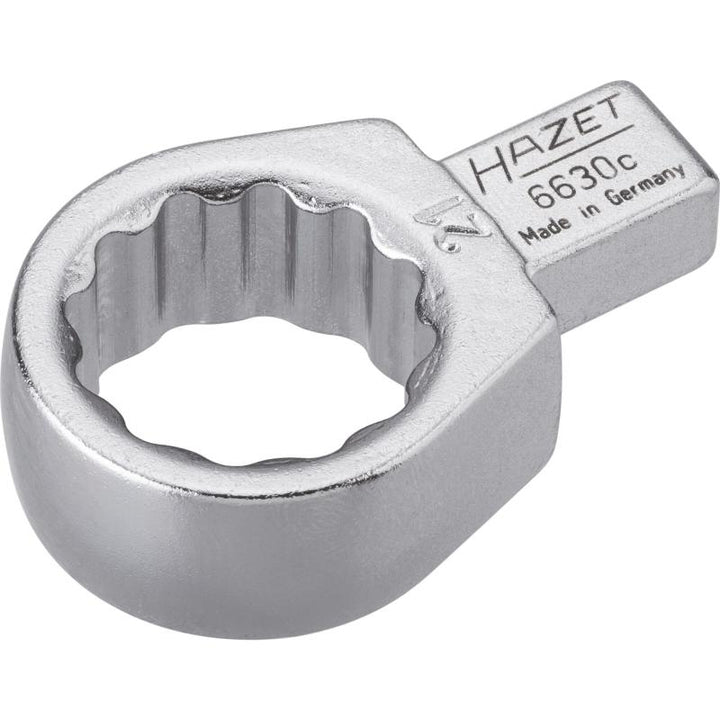 Hazet 6630C-21 Insert Box-End Wrench, 9x12mm Insert Square Drive, 21mm 12-Point