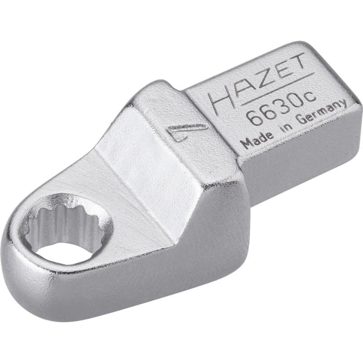 Hazet 6630C-7 Insert Box-End Wrench, 9x12mm Insert Square Drive, 7mm 12-Point